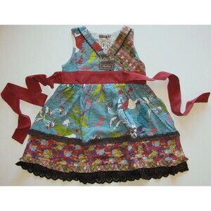 Matilda Jane girls boutique You & Me Adriana wrap dress sleeveless tank blue 2T